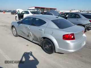 2012 Dodge Avenger SE with VIN 1C3CDZAB3CN147155, listed as a IAAI auction lot 41762561 with 117,955 mi miles. Bid and sale history available at carsss.com. Image 3.