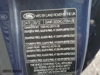 2012 Land Rover Range Rover HSE with VIN SALME1D44CA387407, listed as a Copart auction lot 43020105 with 126,198 mi miles and Salvage Title. Bid and sale history available at carsss.com. Image 16.