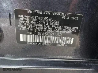 2013 Subaru Impreza Sedan WRX WRX with VIN JF1GV7F6XDG009876, listed as a Copart auction lot 73249064 with 118,988 mi miles and Clean Title. Bid and sale history available at carsss.com. Image 10.