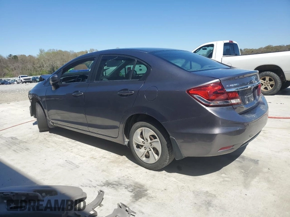 2014 Honda Civic Sedan LX with VIN 19XFB2F53EE077334, listed as a Copart auction lot 50168505 with 240,017 mi miles and Salvage Title. Bid and sale history available at carsss.com. Image 2.