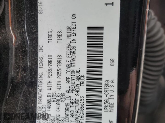 2016 Toyota Tundra SR z VIN 5TFUM5F16GX066153, wystawiony jako Copart lot #73083944 z przebiegiem 68 517 mil mil oraz Szkoda całkowita • Salvage title. Historia ofert i sprzedaży dostępna na DreamBid. Obrazek 14.