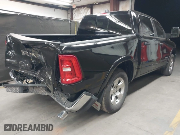 2025 Ram 1500 Big Horn with VIN 1C6SRFFPXSN551670, listed as a IAAI auction lot 42105142 with 10,855 mi miles and . Bid and sale history available at DreamBid. Image 4.