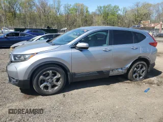 2019 Honda CR-V EX with VIN 2HKRW1H57KH509732, listed as a Copart auction lot 53638405 with 77,209 mi miles and Salvage Title. Bid and sale history available at carsss.com. Image 1.