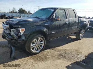 2014 Ford F-150 XL with VIN 1FTFW1ET4EFA93742, listed as a Copart auction lot 44382115 with 153,153 mi miles and Salvage Title. Bid and sale history available at carsss.com. Image 1.