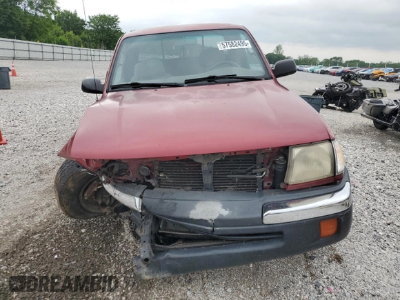 2000 Toyota Tacoma PreRunner with VIN 4TASM92N4YZ643450, listed as a Copart auction lot 57582495 with 287,130 mi miles and Salvage title. Bid and sale history available at DreamBid. Image 5.