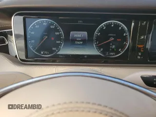 2017 Mercedes-Benz S 550 with VIN WDDXK8CB4HA030389, listed as a Copart auction lot 81334834 with 72,439 mi miles and Non Repairable. Bid and sale history available at DreamBid. Image 9.