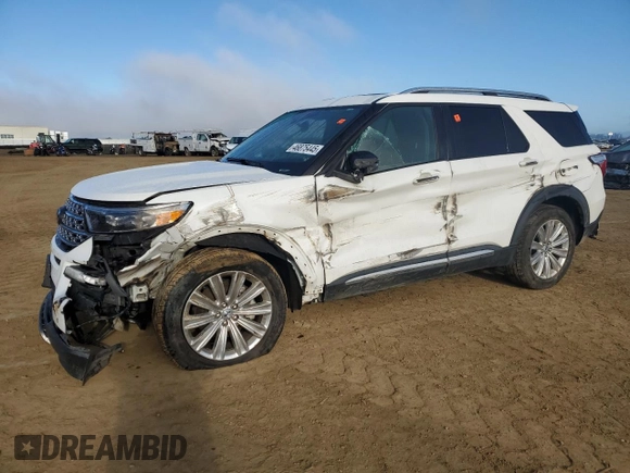 2021 Ford Explorer Limited with VIN 1FMSK8FH7MGB71674, listed as a Copart auction lot 46875445 with 66,480 mi miles and Salvage Title. Bid and sale history available at carsss.com. Image 1.