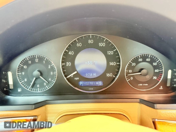 2007 Mercedes-Benz E 550 with VIN WDBUF90X77X223895, listed as a Copart auction lot 54968615 with 102,781 mi miles and Clean Title. Bid and sale history available at carsss.com. Image 8.