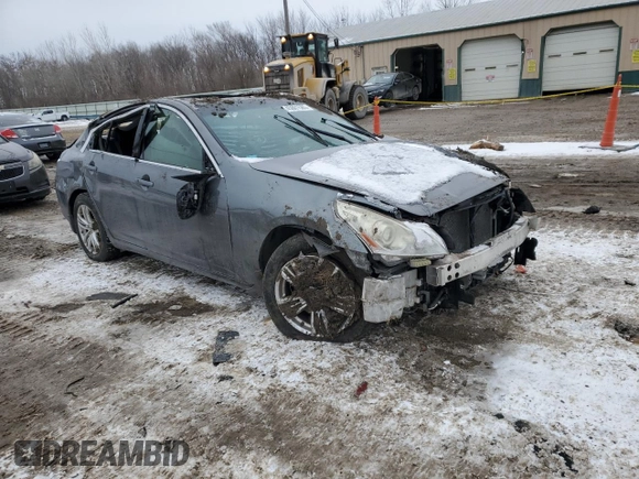 2013 Infiniti G37 x with VIN JN1CV6ARXDM355015, listed as a Copart auction lot 45601585 with Not Provided miles and Salvage Title. Bid and sale history available at carsss.com. Image 4.