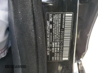 2012 Mercedes-Benz C 350 Sport with VIN WDDGF5HB1CR195581, listed as a Copart auction lot 44602635 with 188,704 mi miles and Salvage Title. Bid and sale history available at DreamBid. Image 12.