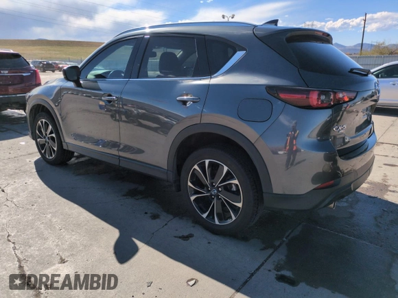 2022 Mazda CX-5 2.5 S Premium Package with VIN JM3KFBDM8N0607732, listed as a Copart auction lot 50915055 with 42,750 mi miles and Salvage Title. Bid and sale history available at carsss.com. Image 2.