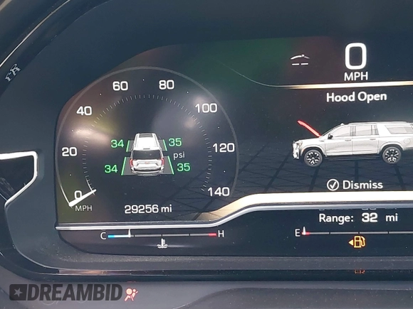 2023 GMC Yukon XL Denali with VIN 1GKS2JKL0PR242832, listed as a IAAI auction lot 42053902 with 29,256 mi miles and . Bid and sale history available at DreamBid. Image 16.