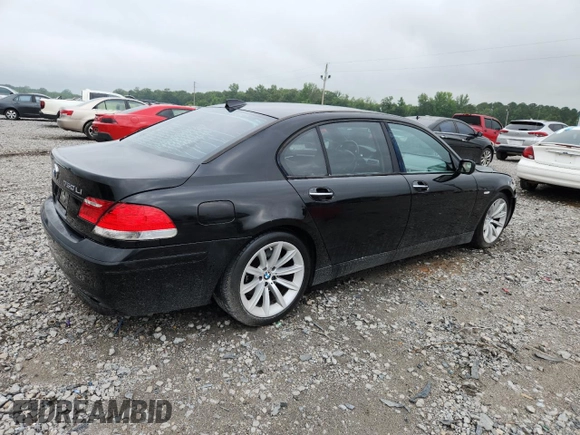 2008 BMW 7 Series 750Li with VIN WBAHN83568DT78626, listed as a Copart auction lot 60956495 with 87,600 mi miles and Clean title. Bid and sale history available at DreamBid. Image 3.