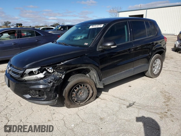 2014 Volkswagen Tiguan with VIN WVGCV3AXXEW604117, listed as a Copart auction lot 78791874 with 194,837 mi miles and Salvage Title. Bid and sale history available at DreamBid. Image 1.