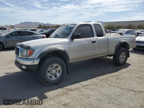 2002 Toyota Tacoma PreRunner with VIN 5TESM92N22Z071780, listed as a Copart auction lot 47476785 with 200,728 mi miles and Salvage title. Bid and sale history available at DreamBid. Image 1.