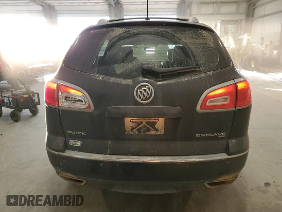 2015 Buick Enclave Premium with VIN 5GAKVCKD9FJ388989, listed as a Copart auction lot 42258895 with 124,483 mi miles and Salvage Title. Bid and sale history available at DreamBid. Image 6.