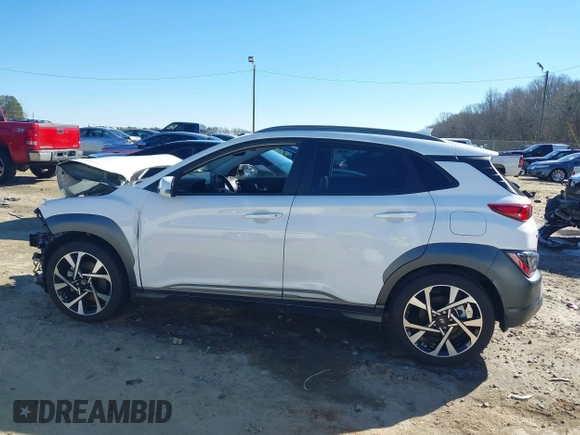 2023 Hyundai Kona Limited with VIN KM8K53A35PU044708, listed as a IAAI auction lot 41287608 with 17,074 mi miles. Bid and sale history available at carsss.com. Image 15.