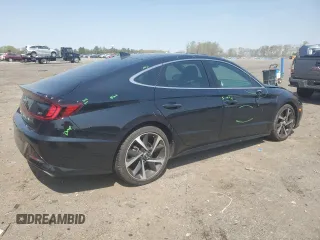 2021 Hyundai Sonata SEL Plus with VIN 5NPEJ4J28MH079484, listed as a Copart auction lot 52587065 with 77,717 mi miles and Salvage Title. Bid and sale history available at DreamBid. Image 3.