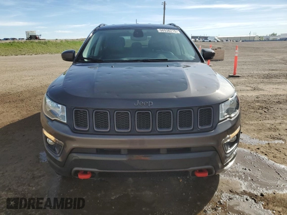 2021 Jeep Compass Trailhawk with VIN 3C4NJDDB7MT533137, listed as a Copart auction lot 56938215 with 92,507 mi miles and Salvage title. Bid and sale history available at DreamBid. Image 5.