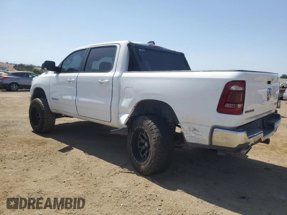 2020 Ram 1500 Big Horn with VIN 1C6SRFFT6LN154195, listed as a Copart auction lot 58764465 with 75,258 mi miles and Salvage title. Bid and sale history available at DreamBid. Image 2.