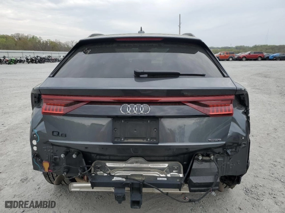 2022 Audi Q8 Premium Plus with VIN WA1EVBF18ND008148, listed as a Copart auction lot 47603344 with 28,461 mi miles. Bid and sale history available at carsss.com. Image 6.