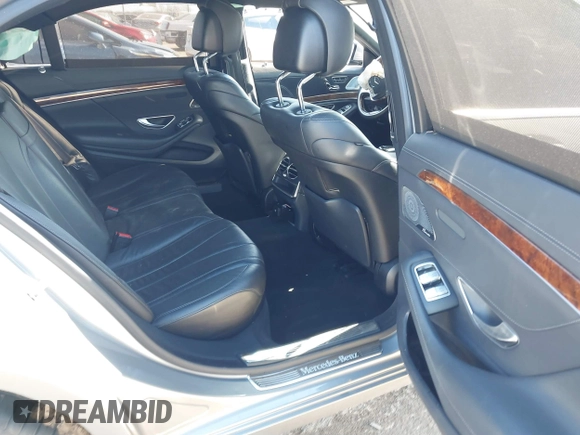 2015 Mercedes-Benz S-Class S 550 with VIN WDDUG8CB7FA072704, listed as a IAAI auction lot 41473437 with 1 mi miles. Bid and sale history available at carsss.com. Image 8.