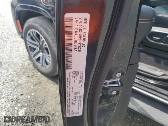 2024 Jeep Wagoneer Series II с VIN 1C4SJVBP6RS136244, выставлен на аукционе Copart как лот 57341345 с пробегом Не указан миль и Списание • Salvage title. История ставок и продаж доступна на DreamBid. Изображение 14.