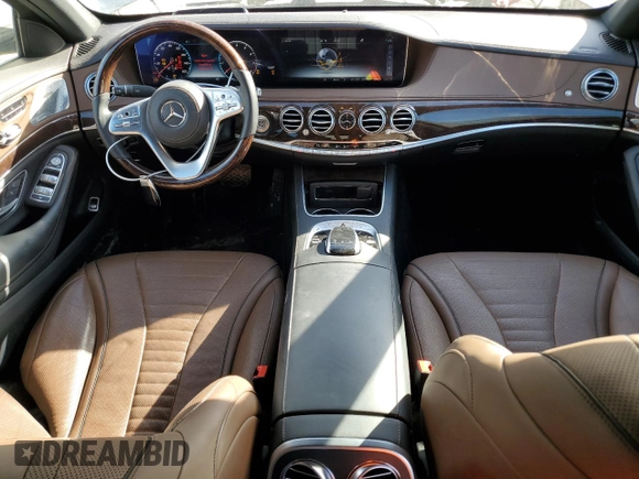 2020 Mercedes-Benz S S 560 with VIN WDDUG8GB3LA501004, listed as a Copart auction lot 73473184 with 35,068 mi miles and Salvage Title. Bid and sale history available at carsss.com. Image 8.