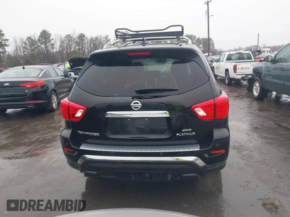 2020 Nissan Pathfinder Platinum with VIN 5N1DR2DM2LC597568, listed as a IAAI auction lot 41868520 with 50,794 mi miles. Bid and sale history available at carsss.com. Image 16.