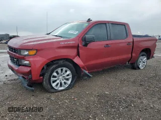 2020 Chevrolet Silverado 1500 Custom with VIN 3GCPWBEH6LG115807, listed as a Copart auction lot 54143865 with 107,807 mi miles and Salvage Title. Bid and sale history available at DreamBid. Image 1.