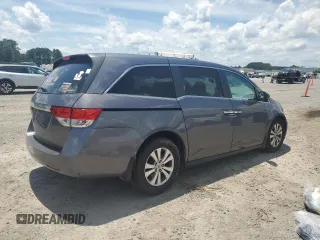2014 Honda Odyssey EX-L with VIN 5FNRL5H62EB112280, listed as a Copart auction lot 60138645 with 167,657 mi miles and Salvage title. Bid and sale history available at DreamBid. Image 3.