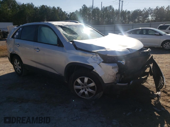 2012 Kia Sorento LX with VIN 5XYKTDA22CG243878, listed as a Copart auction lot 46580125 with 0 mi miles and Salvage Title. Bid and sale history available at carsss.com. Image 4.