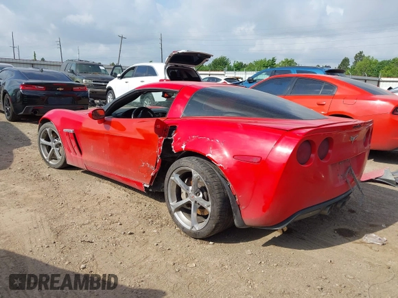 2013 Chevrolet Corvette Grand Sport 3LT with VIN 1G1YW2DW2D5101747, listed as a IAAI auction lot 42162435 with 72,152 mi miles and . Bid and sale history available at DreamBid. Image 3.