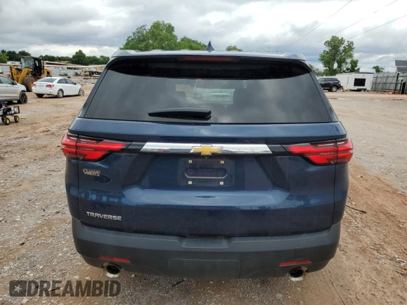 2022 Chevrolet Traverse LS with VIN 1GNERFKWXNJ134149, listed as a Copart auction lot 58736915 with 73,431 mi miles and Salvage title. Bid and sale history available at DreamBid. Image 6.