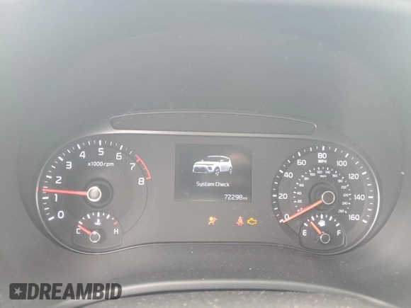 2020 Kia Soul S with VIN KNDJ23AU5L7121720, listed as a Copart auction lot 54171665 with 72,298 mi miles and Salvage Title. Bid and sale history available at DreamBid. Image 9.