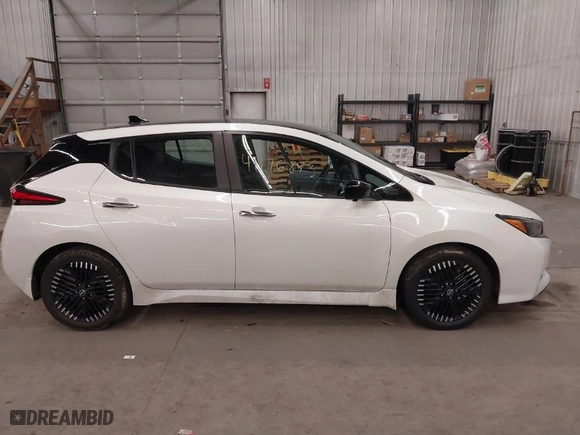 2023 Nissan LEAF SV PLUS with VIN 1N4CZ1CV8PC561920, listed as a IAAI auction lot 41176893 with NaN miles. Bid and sale history available at carsss.com. Image 14.