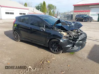 2019 Ford Fiesta ST with VIN 3FADP4GX8KM160477, listed as a IAAI auction lot 40784733 with 81,909 mi miles. Bid and sale history available at carsss.com. Image 1.