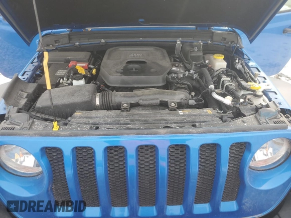 2023 Jeep Wrangler Sport S with VIN 1C4HJXDN5PW573692, listed as a Copart auction lot 42982875 with 25,584 mi miles and Salvage Title. Bid and sale history available at DreamBid. Image 12.