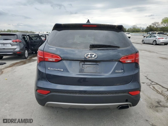 2015 Hyundai Santa Fe Sport with VIN 5XYZTDLB6FG279105, listed as a Copart auction lot 52895775 with 40,593 mi miles and Salvage Title. Bid and sale history available at carsss.com. Image 6.