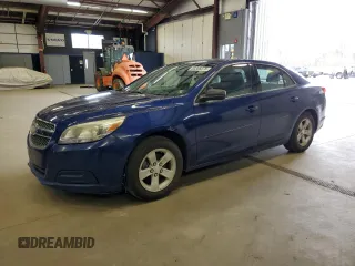 2013 Chevrolet Malibu LS with VIN 1G11B5SA5DU124760, listed as a Copart auction lot 53306075 with 127,749 mi miles and Clean Title. Bid and sale history available at DreamBid. Image 1.