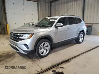 2021 Volkswagen Atlas SE z VIN 1V2KR2CA8MC576999, wystawiony jako Copart lot #59504755 z przebiegiem 34 740 mil mil oraz Szkoda całkowita • Salvage title. Historia ofert i sprzedaży dostępna na DreamBid. Obrazek 1.