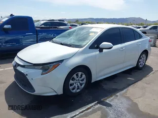 2020 Toyota Corolla LE with VIN JTDEPRAE1LJ015251, listed as a IAAI auction lot 41966854 with 44,116 mi miles. Bid and sale history available at carsss.com. Image 2.