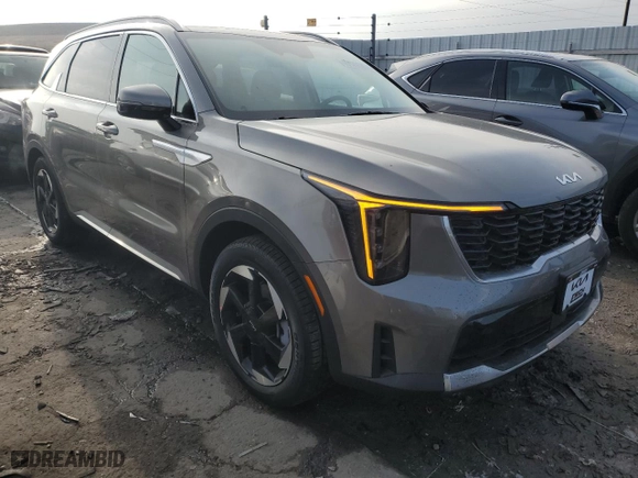 2025 Kia Sorento Hybrid EX with VIN KNDRHDJGXS5329328, listed as a Copart auction lot 45126565 with 590 mi miles and Salvage Title. Bid and sale history available at carsss.com. Image 4.