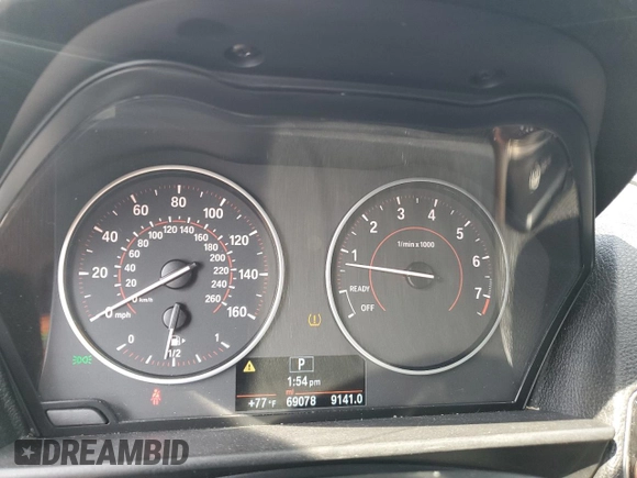 2015 BMW 2 Series 228i with VIN WBA1F5C57FV256779, listed as a Copart auction lot 49162474 with 69,078 mi miles and Salvage Title. Bid and sale history available at carsss.com. Image 9.