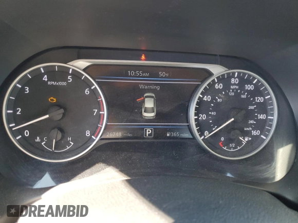 2022 Nissan Sentra SV with VIN 3N1AB8CV9NY307445, listed as a Copart auction lot 43181965 with 26,748 mi miles and Salvage Title. Bid and sale history available at carsss.com. Image 9.