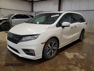2019 Honda Odyssey Elite with VIN 5FNRL6H95KB026523, listed as a Copart auction lot 56469435 with 75,022 mi miles and Salvage title. Bid and sale history available at DreamBid. Image 1.