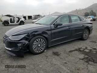 2023 Hyundai Sonata Hybrid SEL with VIN KMHL34JJ3PA073513, listed as a Copart auction lot 43979875 with 81,764 mi miles and Salvage Title. Bid and sale history available at carsss.com. Image 1.
