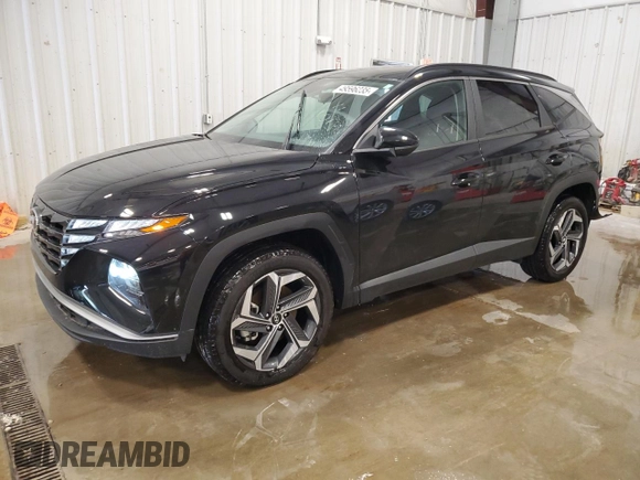 2024 Hyundai Tucson SEL with VIN 5NMJBCDE4RH424204, listed as a Copart auction lot 49596235 with 14,847 mi miles and Salvage Title. Bid and sale history available at carsss.com. Image 1.