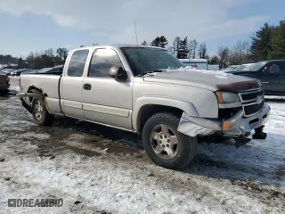 2006 Chevrolet Silverado 1500 LT1 with VIN 1GCEK19B56Z146182, listed as a Copart auction lot 87433354 with 145,843 mi miles and Salvage Title. Bid and sale history available at carsss.com. Image 4.