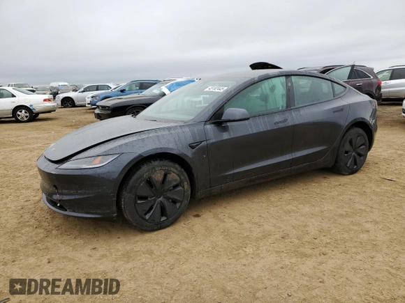 2025 Tesla Model 3 Long Range with VIN 5YJ3E1EA8SF920713, listed as a Copart auction lot 45182445 with 517 mi miles and Salvage title. Bid and sale history available at DreamBid. Image 1.